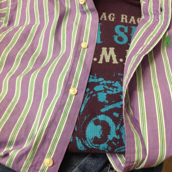 Ralph Lauren Polo boys 7 long sleeve lavender 🔮 - Picture 2 of 8